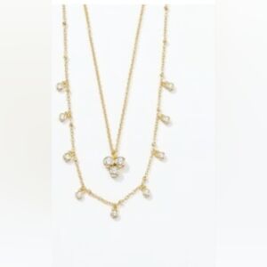 Touchstone Crystal Extra Extra Necklace, Golden NIB